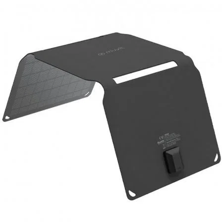 Muvit MCSCH0002 Panel Solar Portátil 15W, USB, Carga Rápida y Eficiente, Diseño Plegable y Ligero, Resistente al Polvo y Agua